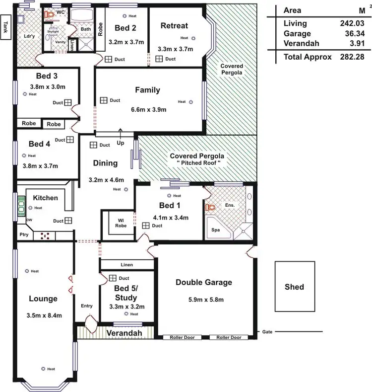 Floorplan of Homely house listing, 19 Kingfisher Drive, Hewett SA 5118