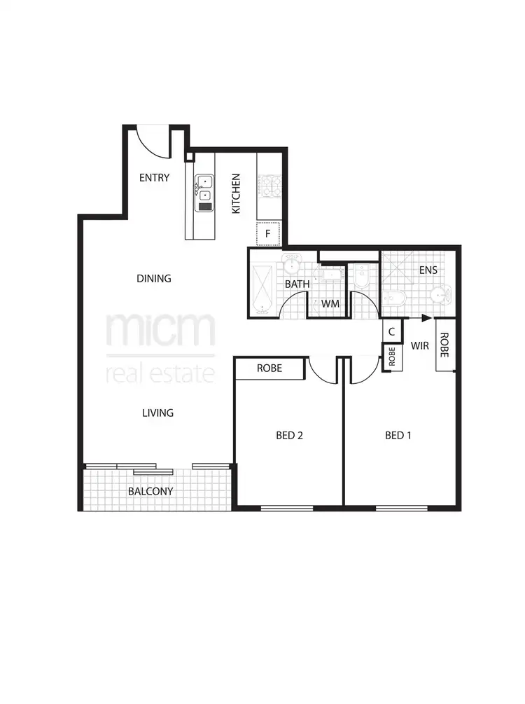 Floorplan of Homely apartment listing, 376/299 Spring Street, Melbourne VIC 3000