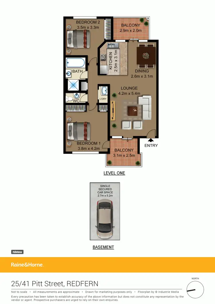 Floorplan of Homely apartment listing, 25/41 Pitt Street, Redfern NSW 2016