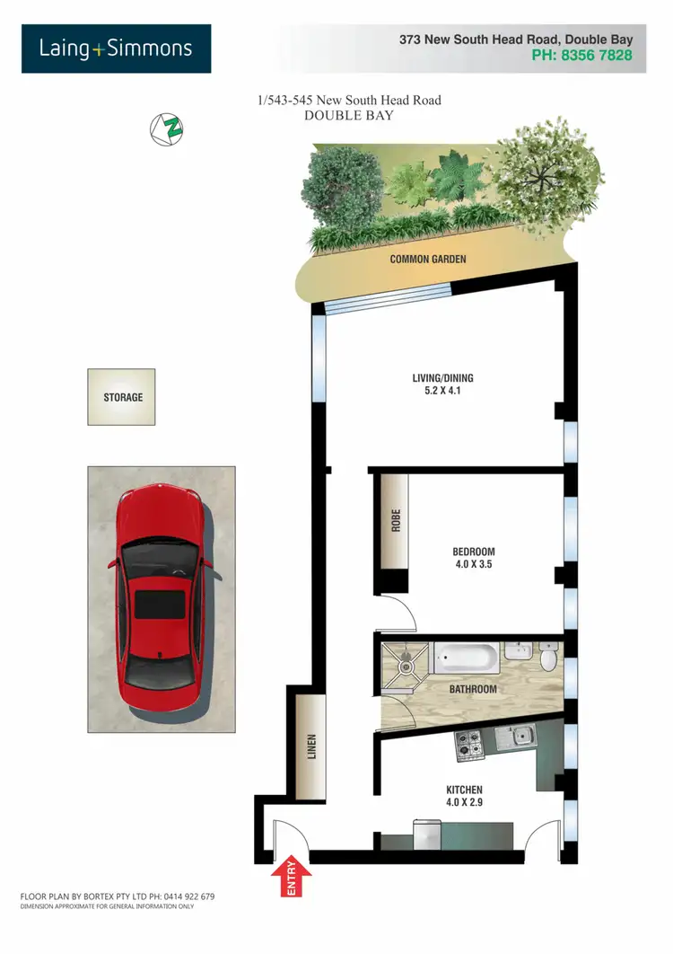 Floorplan of Homely apartment listing, 1/543-545 New South Head Road, Double Bay NSW 2028
