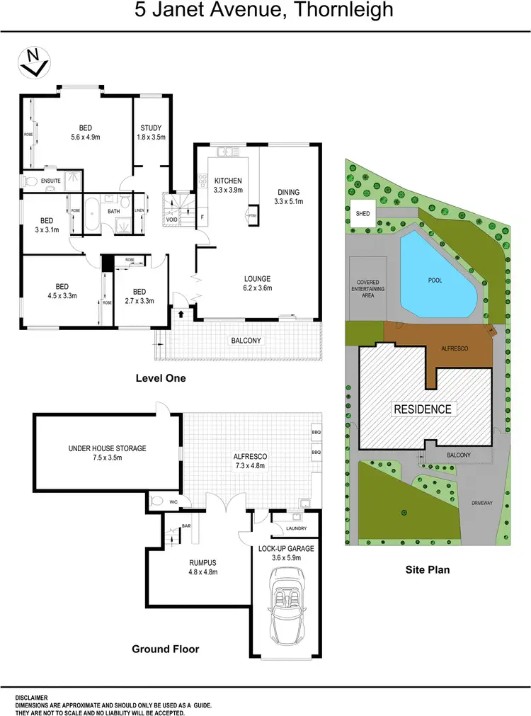 Floorplan of Homely house listing, 5 Janet Avenue, Thornleigh NSW 2120