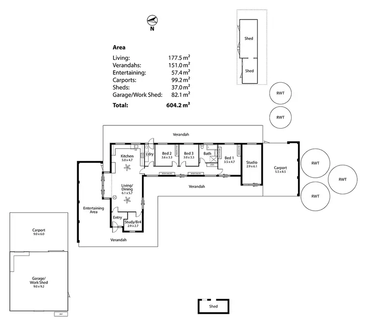Floorplan of Homely house listing, 1799 Wellington Road, Langhorne Creek SA 5255