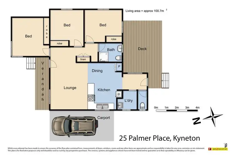 Floorplan of Homely house listing, 25 Palmer Place, Kyneton VIC 3444