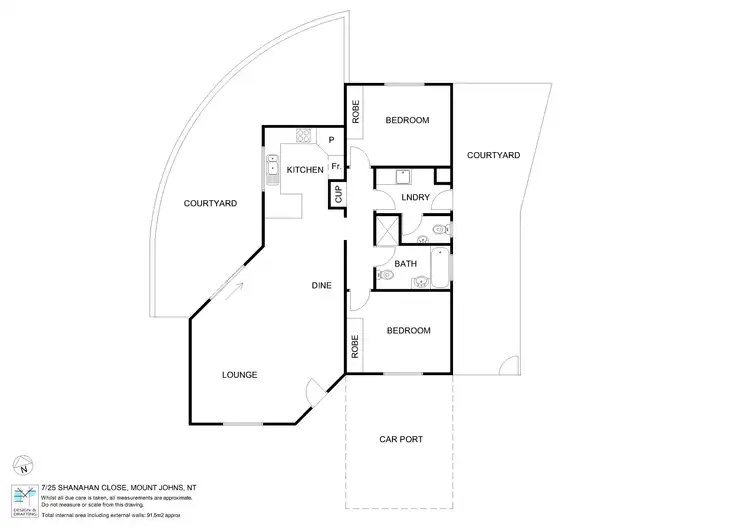 Floorplan of Homely unit listing, 7/25 Shanahan Close, Mount Johns NT 874