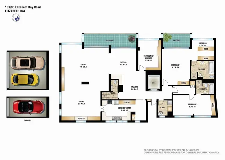 Floorplan of Homely apartment listing, 101/95 Elizabeth Bay Road, Elizabeth Bay NSW 2011