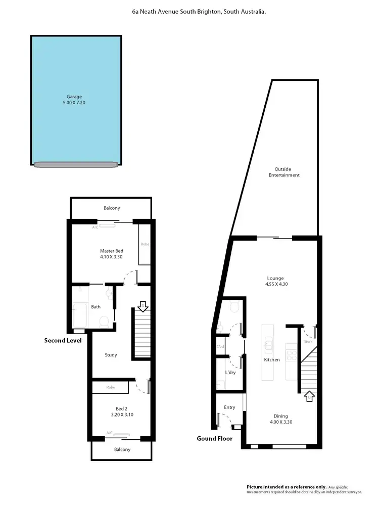 Floorplan of Homely house listing, 6a Neath Avenue, South Brighton SA 5048