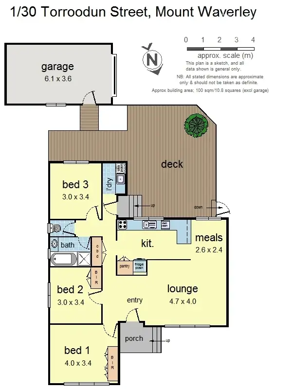 Floorplan of Homely house listing, 1/30 Torroodun Street, Mount Waverley VIC 3149