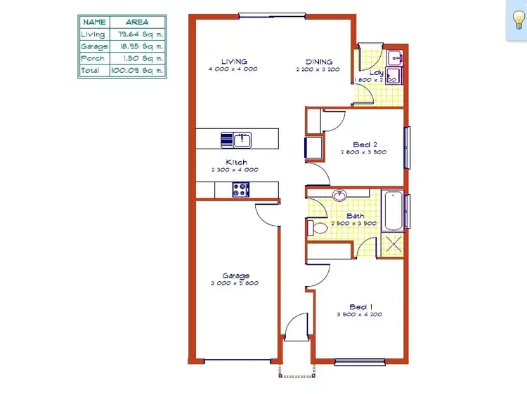 Floorplan of Homely unit listing, 14 Parkview, Port Lincoln SA 5606