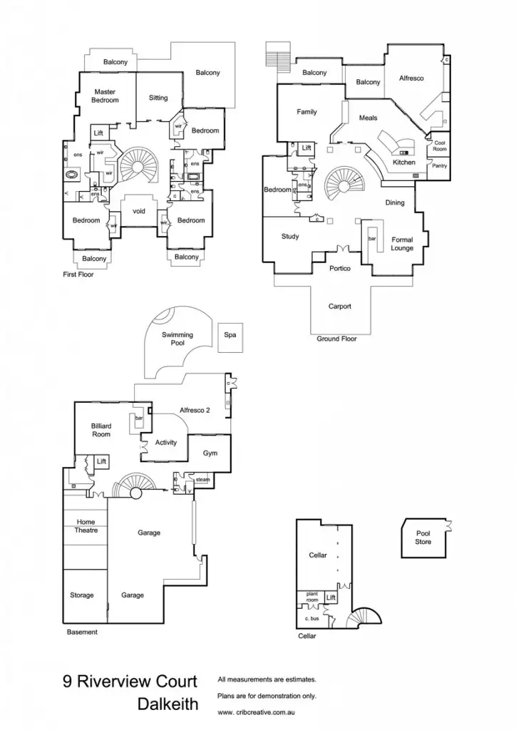 Floorplan of Homely house listing, 9 Riverview Court, Dalkeith WA 6009