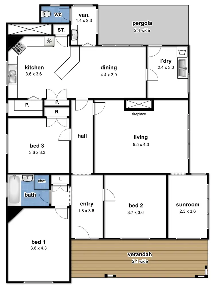 Floorplan of Homely house listing, 3 Throsby St, Moss Vale NSW 2577