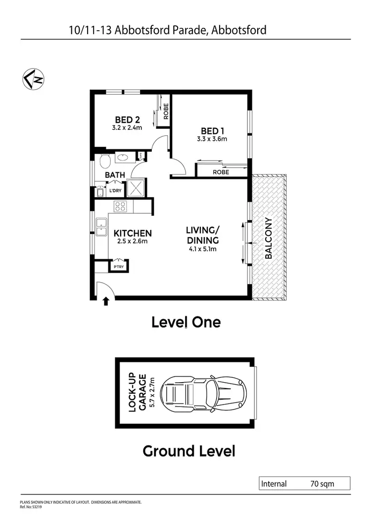 Floorplan of Homely unit listing, 10/11-13 Abbotsford Parade, Abbotsford NSW 2046