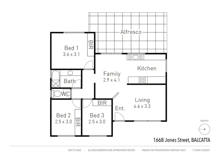 Floorplan of Homely house listing, 166B Jones St, Balcatta WA 6021