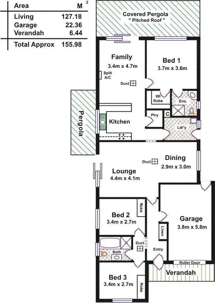 Floorplan of Homely house listing, 7A Edith Street, Gawler East SA 5118