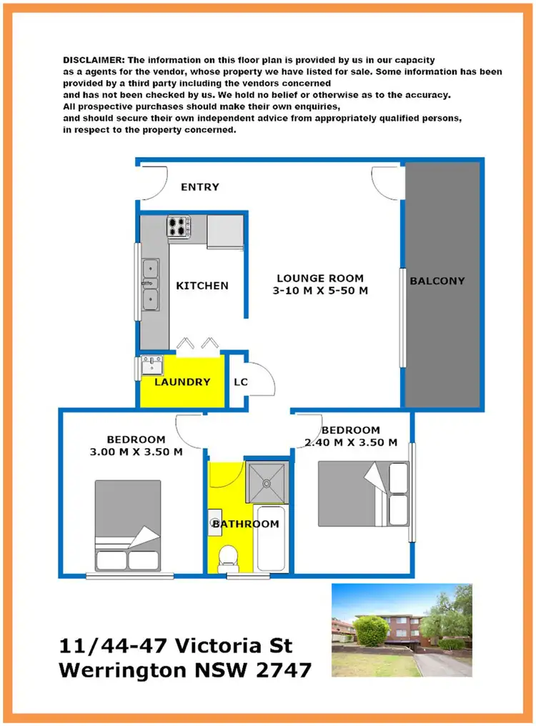 Floorplan of Homely unit listing, 11/45-47 Victoria Street, Werrington NSW 2747