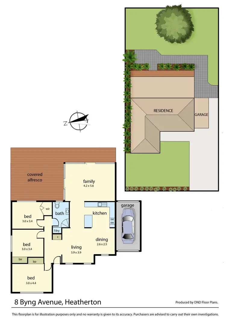 Floorplan of Homely house listing, 8 Byng Avenue, Heatherton VIC 3202