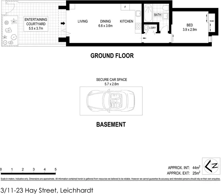 Floorplan of Homely apartment listing, 3/11-23 Hay Street, Leichhardt NSW 2040