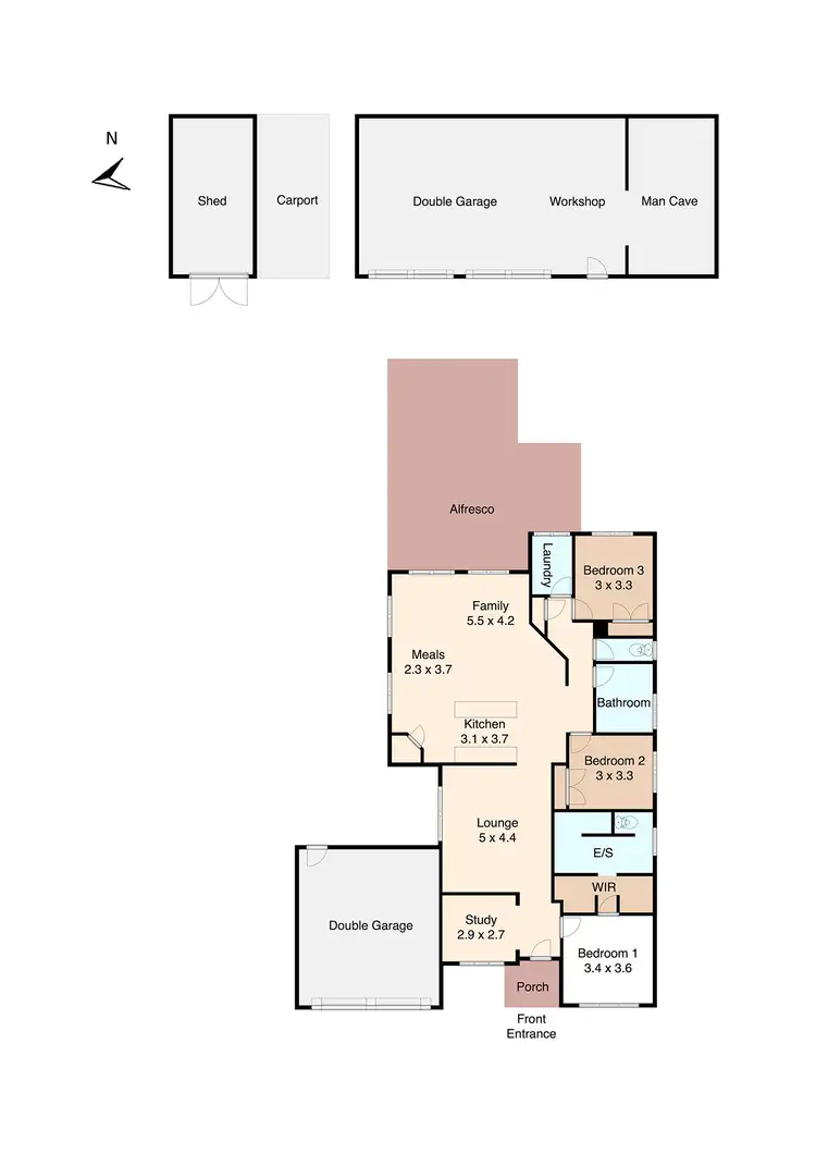Floorplan of Homely house listing, 7 West Street, Clunes VIC 3370