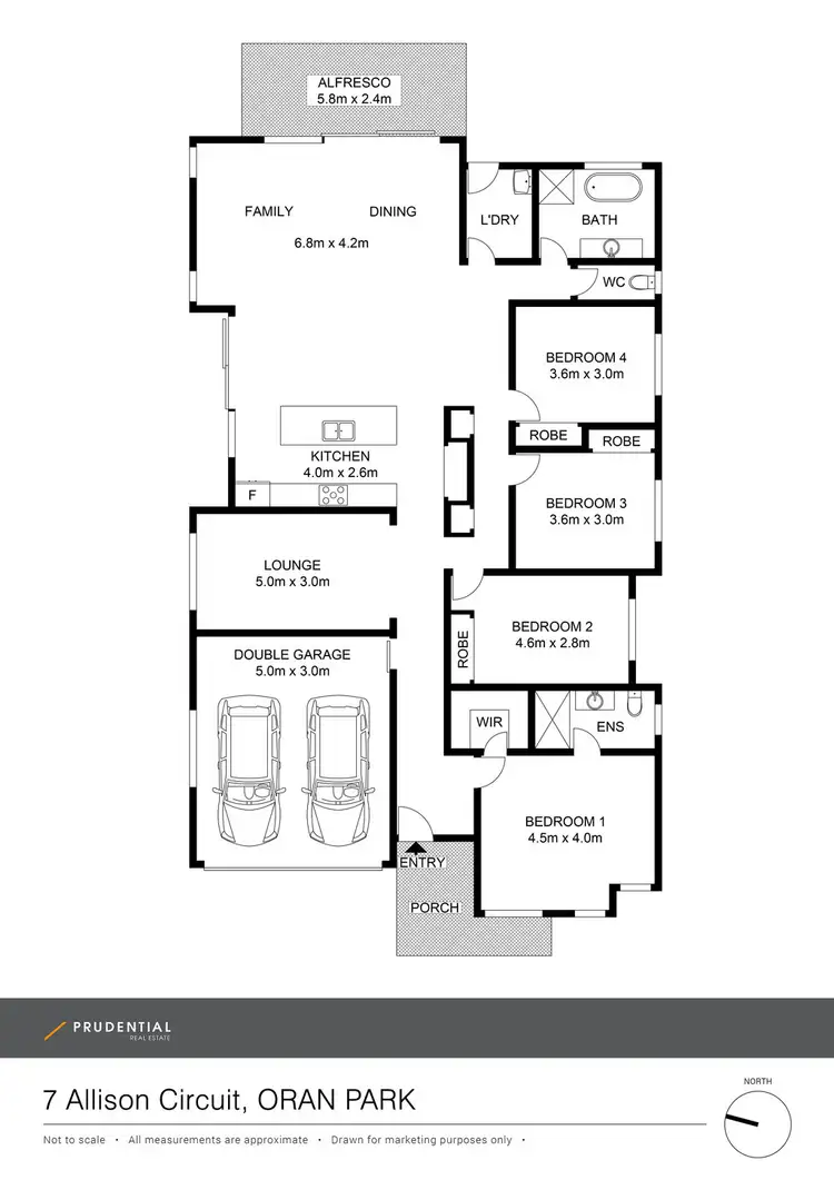 Floorplan of Homely house listing, 7 Allison Circuit, Oran Park NSW 2570