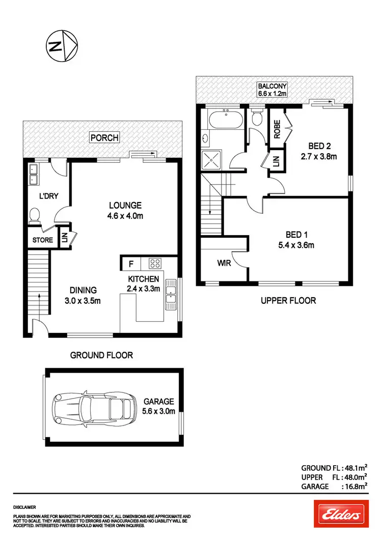 Floorplan of Homely townhouse listing, 6/27 Wyandra Crescent, Port Macquarie NSW 2444