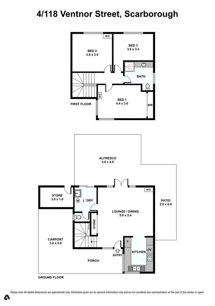 Floorplan of Homely villa listing, 4/118 Ventnor Street, Scarborough WA 6019