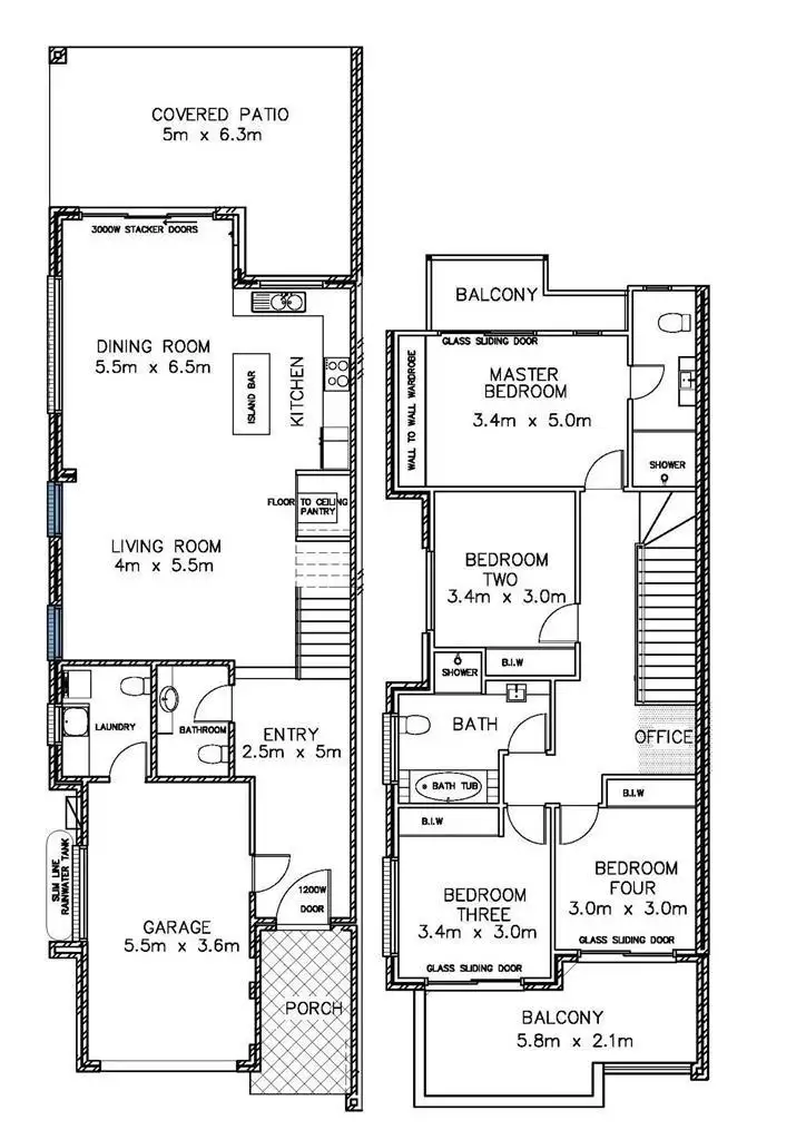 Floorplan of Homely semi-detached listing, 85 Saltash Street, Yagoona NSW 2199