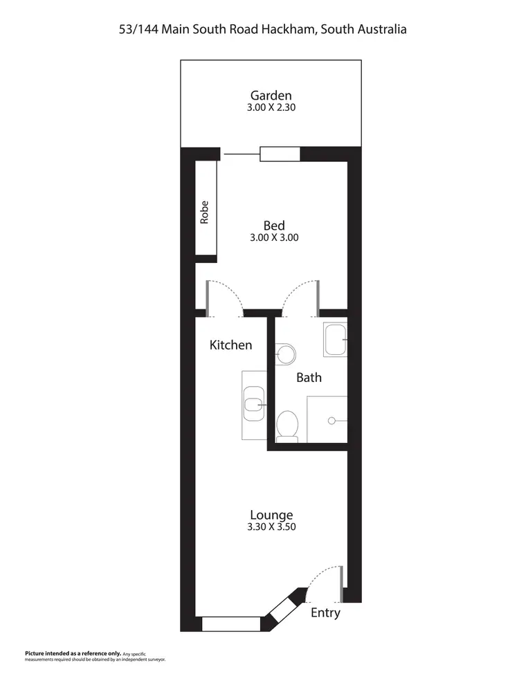 Floorplan of Homely unit listing, 53/144 Main South Road, Hackham SA 5163