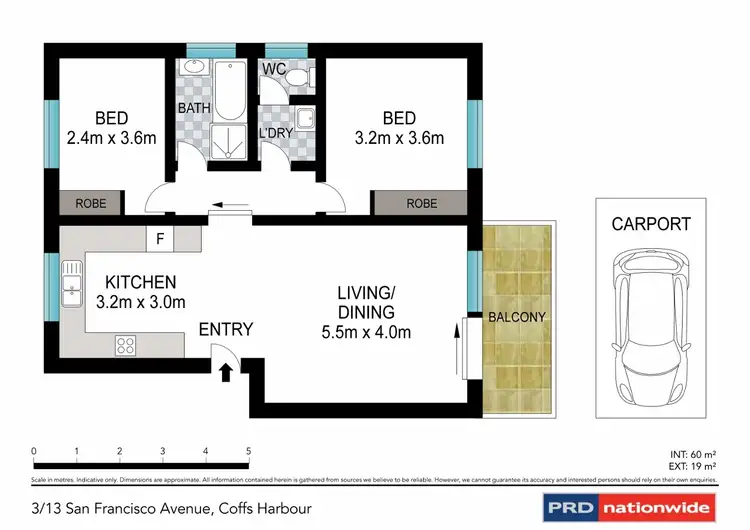 Floorplan of Homely unit listing, 3/13 San Francisco Avenue, Coffs Harbour NSW 2450