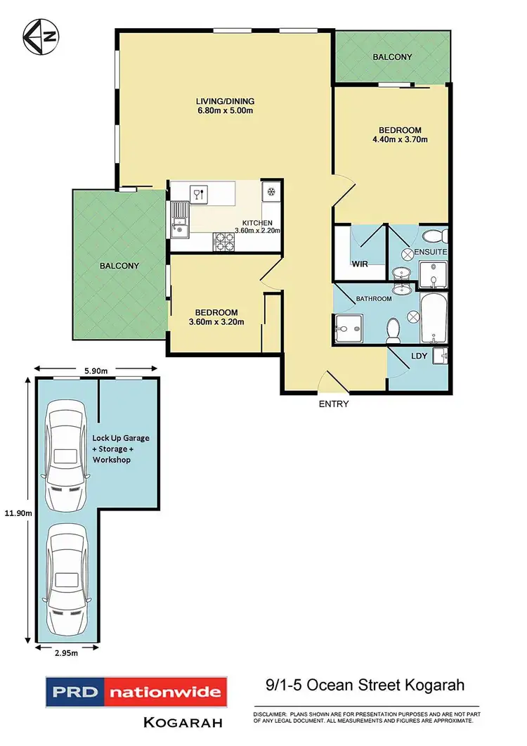 Floorplan of Homely unit listing, 9/1-5 Ocean Street, Kogarah NSW 2217