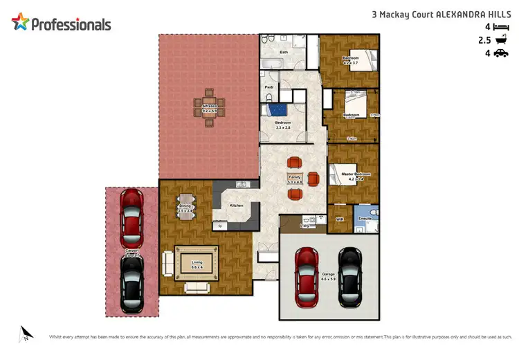 Floorplan of Homely house listing, 3 Mackay Court, Alexandra Hills QLD 4161