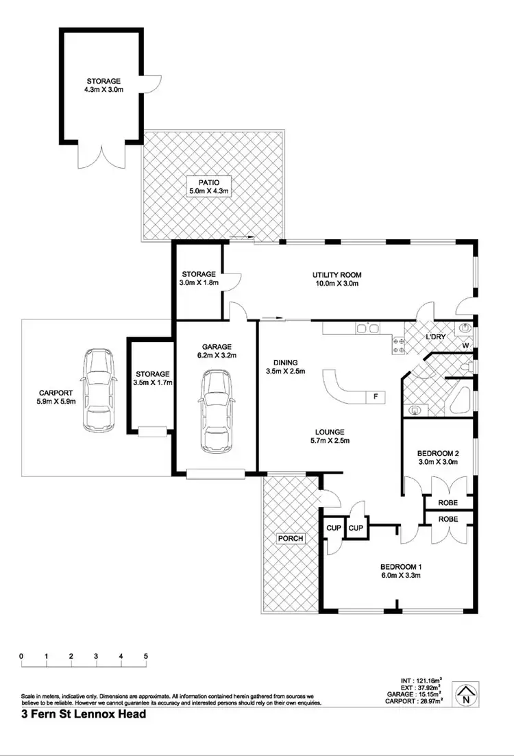 Floorplan of Homely house listing, 3 Fern Street, Lennox Head NSW 2478
