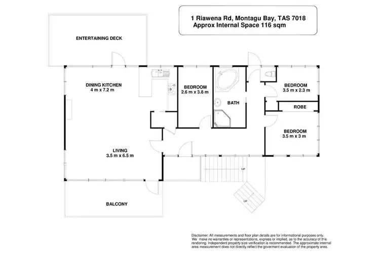 Floorplan of Homely house listing, 1 Riawena Road, Montagu Bay TAS 7018