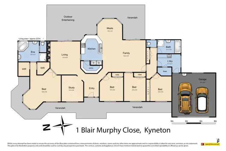 Floorplan of Homely house listing, 1 Blair Murphy Close, Kyneton VIC 3444