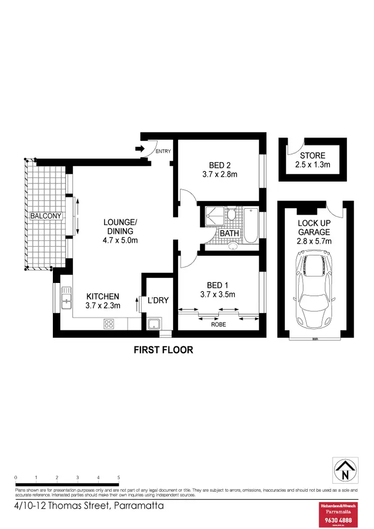 Floorplan of Homely unit listing, 4/10-12 Thomas Street, Parramatta NSW 2150