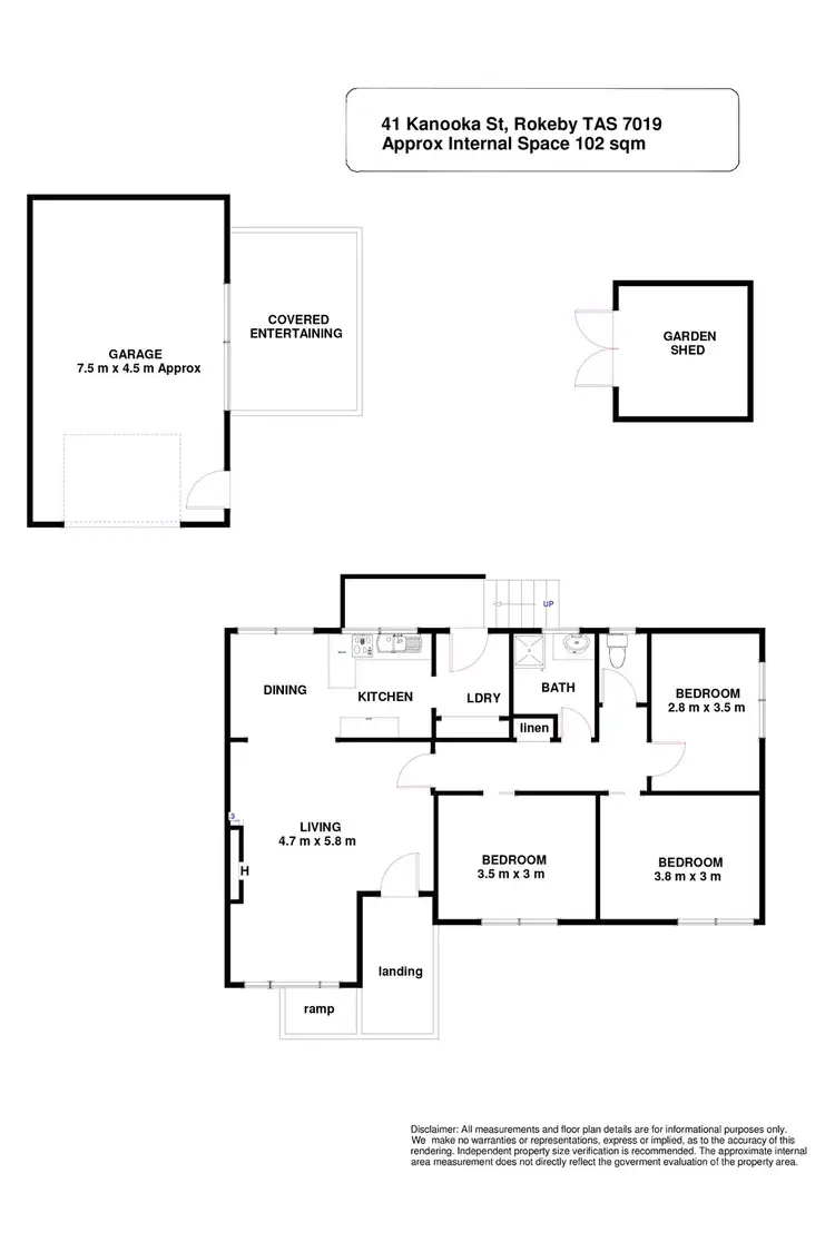 Floorplan of Homely house listing, 41 Kanooka Street, Rokeby TAS 7019