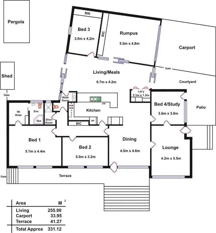 Floorplan of Homely house listing, 2 Evans Avenue (cnr. Muggs Hill Rd), Mitcham SA 5062