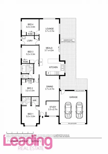 Floorplan of Homely house listing, 7 Greenhill Court, Sunbury VIC 3429