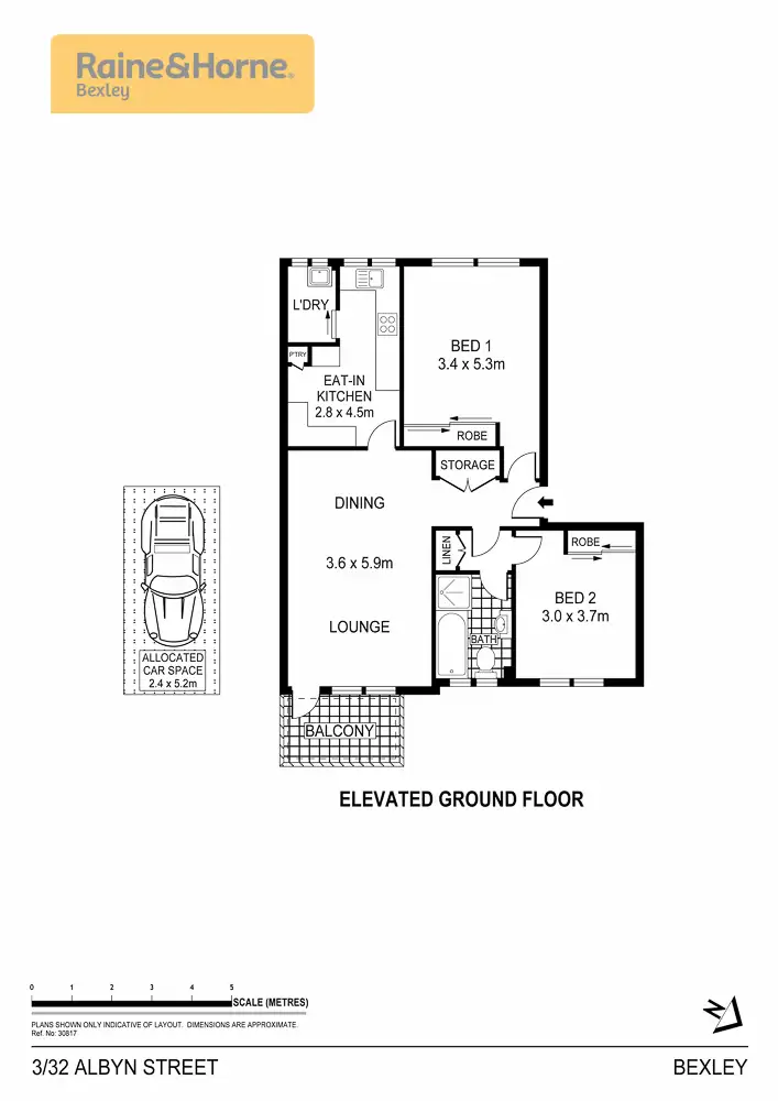 Floorplan of Homely unit listing, 3/32 Albyn Street, Bexley NSW 2207