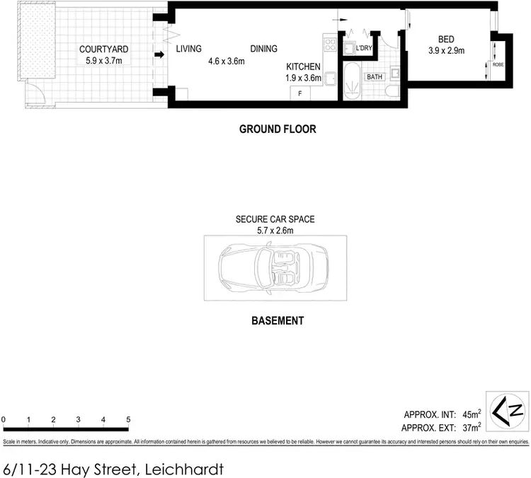 Floorplan of Homely apartment listing, 6/11-23 Hay Street, Leichhardt NSW 2040