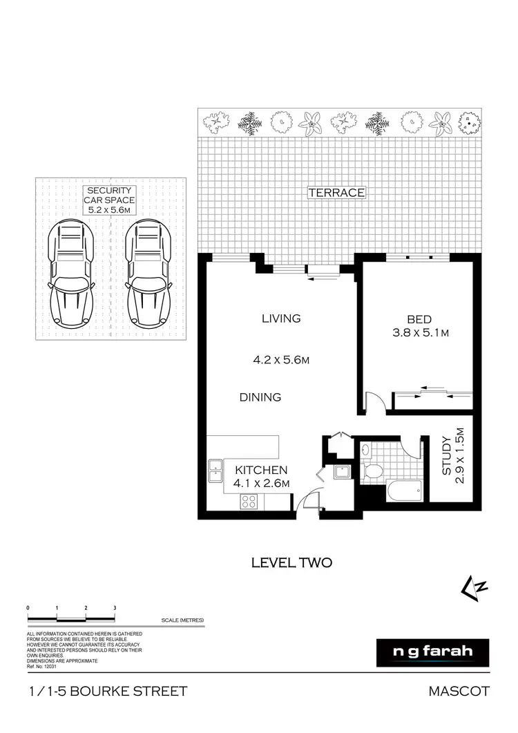 Floorplan of Homely apartment listing, 1/1-5 Bourke Street, Mascot NSW 2020