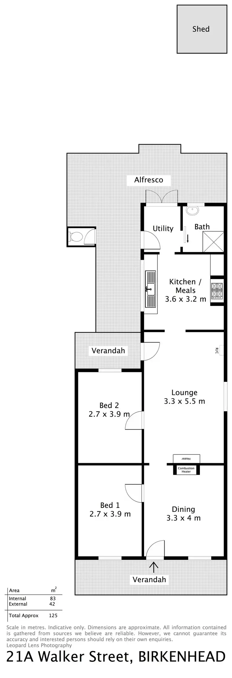 Floorplan of Homely house listing, 21a Walker Street, Birkenhead SA 5015