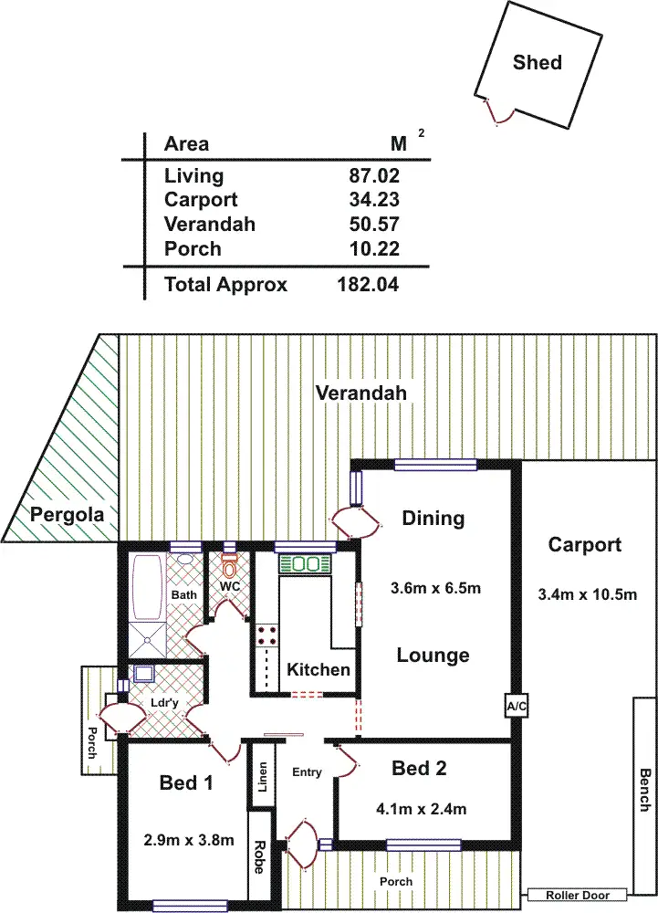 Floorplan of Homely house listing, 10 Verbena Drive, Parafield Gardens SA 5107