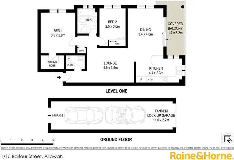 Floorplan of Homely unit listing, 1/15 Balfour Street, Allawah NSW 2218