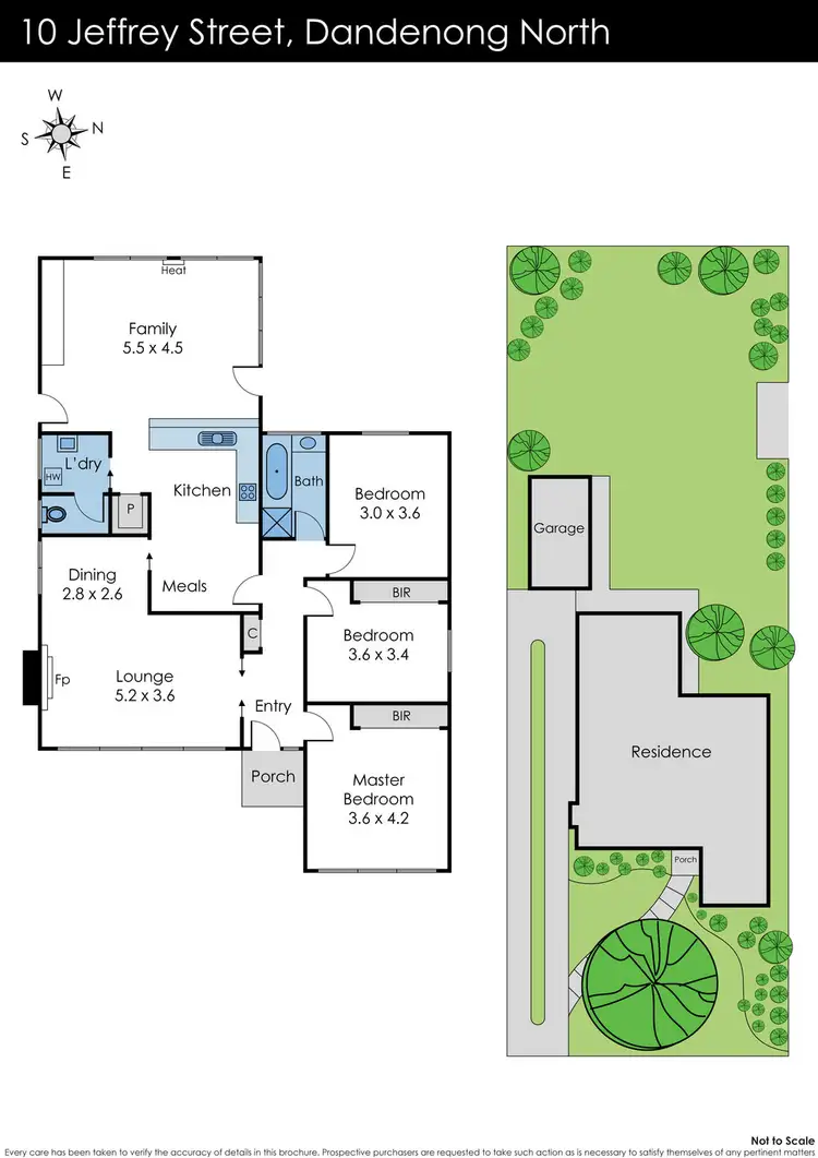 Floorplan of Homely house listing, 10 Jeffrey Street, Dandenong North VIC 3175