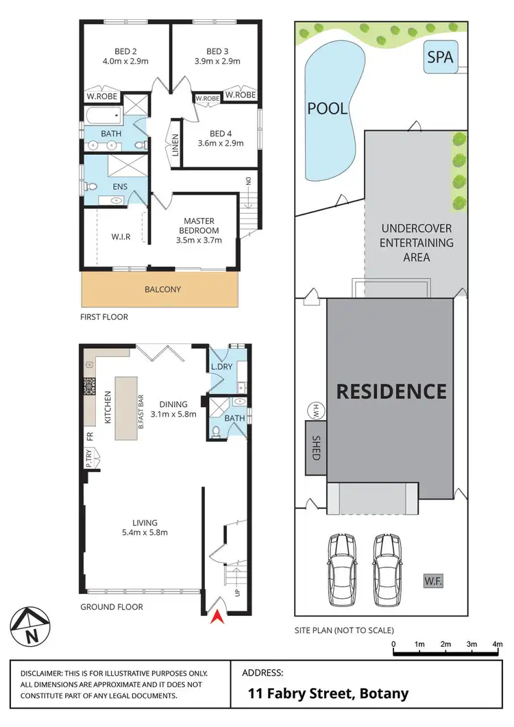Floorplan of Homely house listing, 11 Fabry Street, Botany NSW 2019
