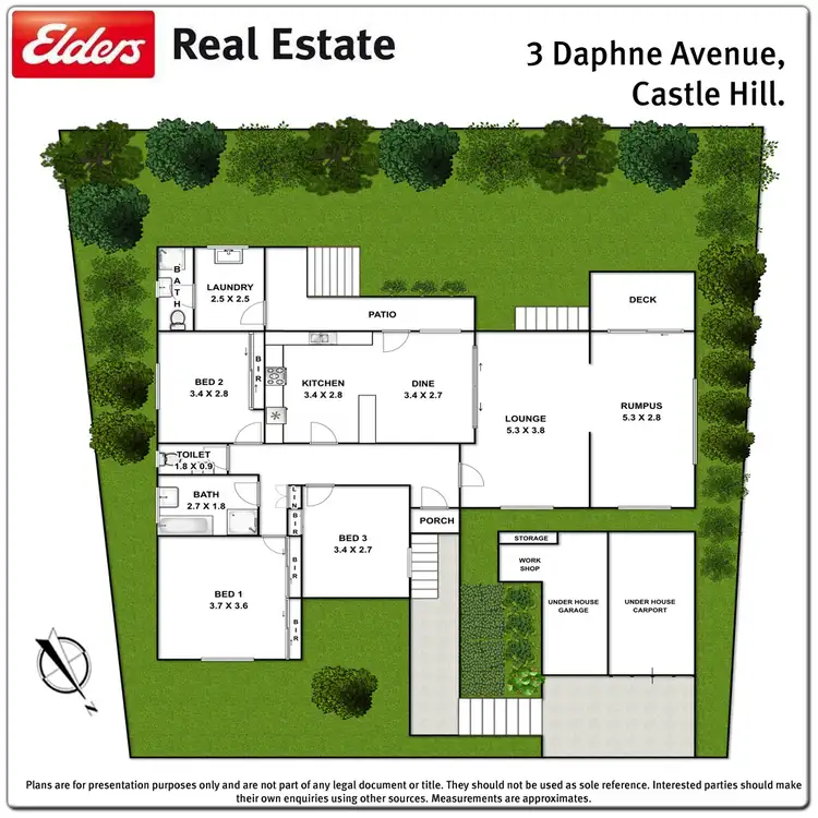 Floorplan of Homely house listing, 3 DAPHNE AVENUE, Castle Hill NSW 2154