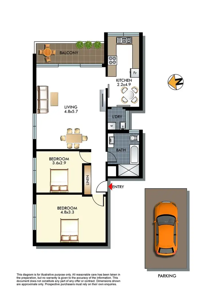 Floorplan of Homely apartment listing, 1/6-8 Penkivil Street, Bondi NSW 2026