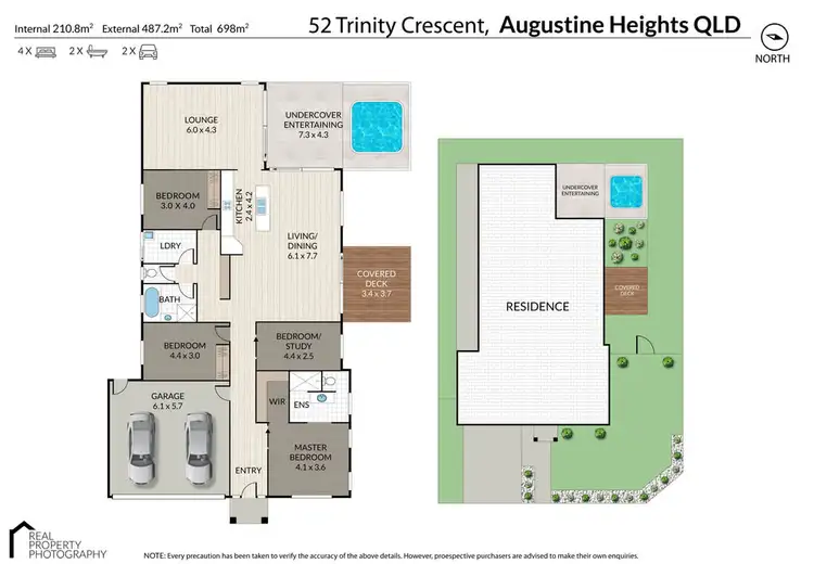 Floorplan of Homely house listing, 52 Trinity Crescent, Augustine Heights QLD 4300