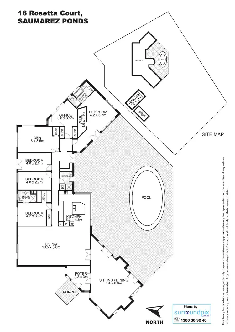 Floorplan of Homely rural property listing, 16 Rosetta Court, Saumarez, Armidale NSW 2350