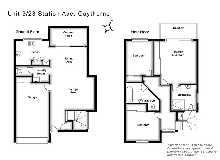 Floorplan of Homely townhouse listing, 3/23 Station Avenue, Gaythorne QLD 4051