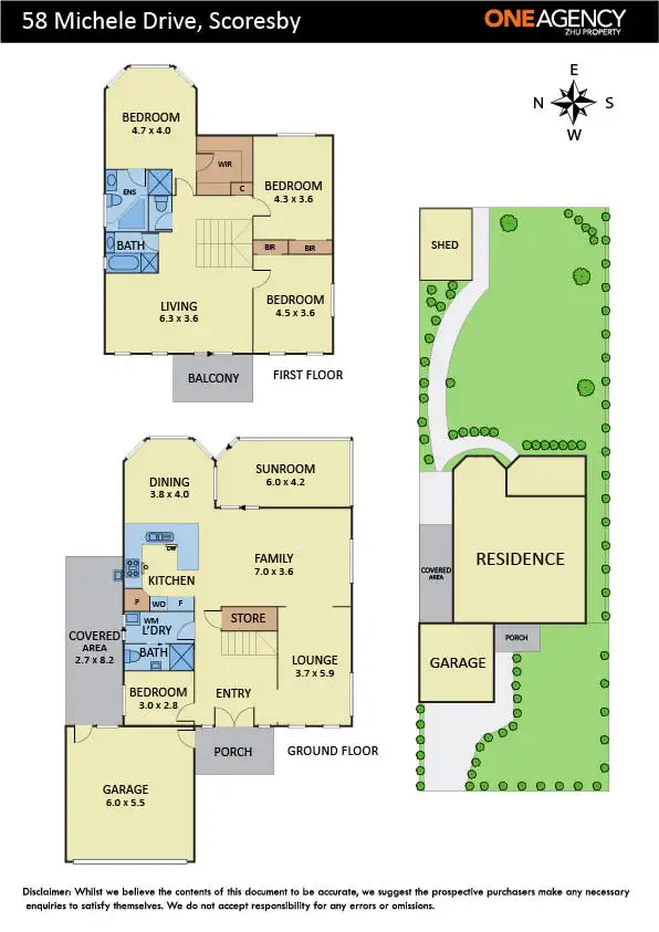 Floorplan of Homely house listing, 58 Michele Drive, Scoresby VIC 3179
